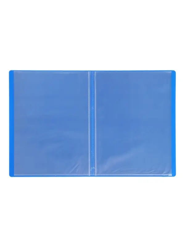 Папка с 10 вкладышами А4, 500 мкм, Calligrata, текстура &laquo;песок&raquo;, синяя