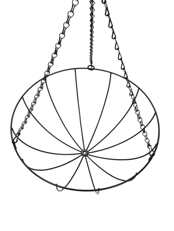 Кашпо подвесное d=35 см, с кокосовым вкладышем Кашпо подвесное d=35 см, с кокосовым вкладышем "Полусфера"