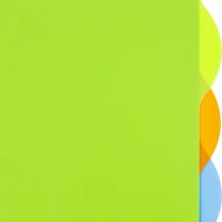 Разделитель листов А4+ 5л., полукруг, Attache Selection