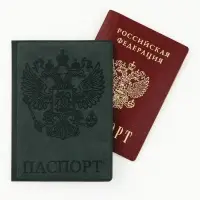 Обложка на паспорт &laquo;Герб&raquo;, искусственная кожа