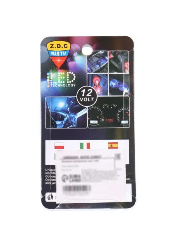 Автомобильная лампа, светодиодная, H3, 12 В, 13 SMd=5050, 2 шт., белый