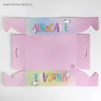 Коробка для капкейка, кондитерская упаковка, 6 ячеек, Unicake, 23&times;16&times;7.5 см
