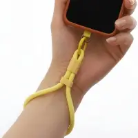 Шнурок для телефона на запястье, 17 см, жёлтый