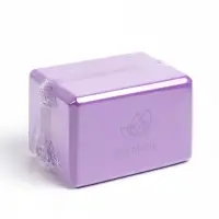 Блок для йоги (набор 2 шт), цвет фиолетовый