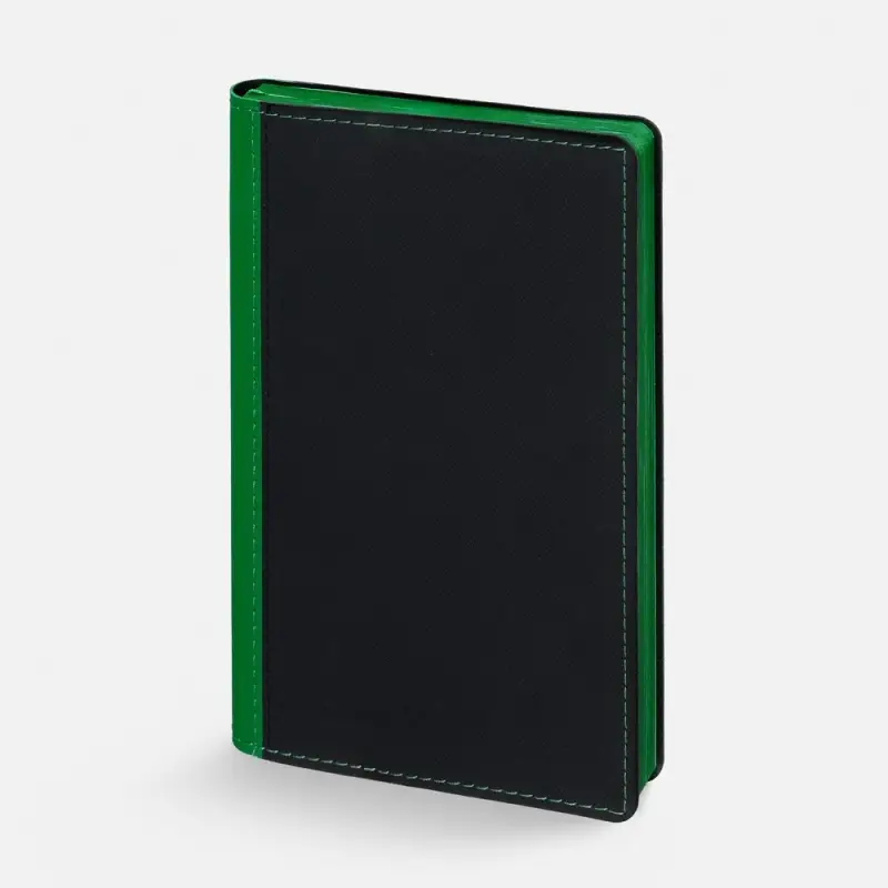 Ежедневник Nice Twice, недатированный, черный с ярко-зеленым Ежедневник Nice Twice, недатированный, черный с ярко-зеленым