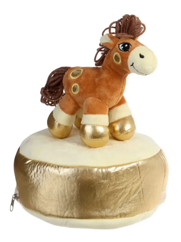 Мягкая игрушка - конфетница &laquo;Веселая лошадка&raquo;, 21 см