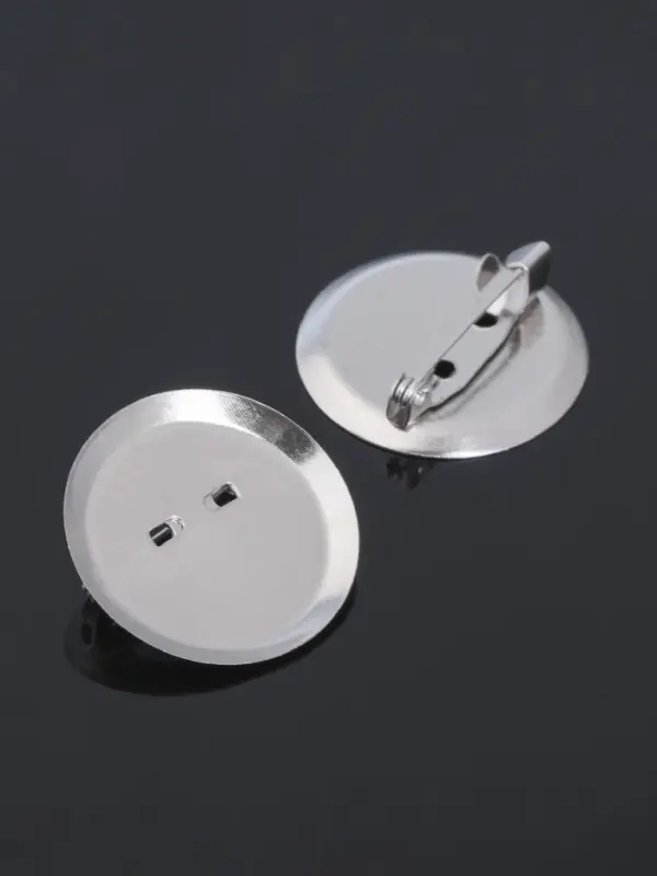 Основа для броши с круглым основанием СМ-367, (набор 5шт) 28 мм, цвет серебро Основа для броши с круглым основанием СМ-367, (набор 5шт) 28 мм, цвет серебро