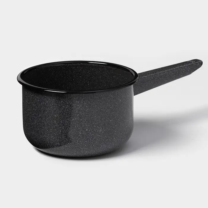 Ковш эмалированный цилиндрический, 1.5 л, МИКС