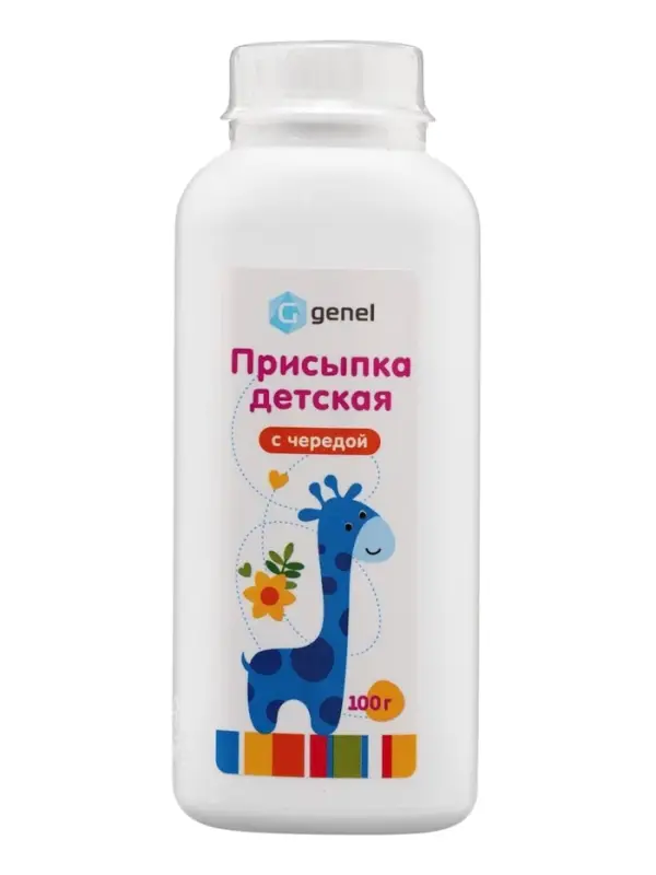 Присыпка детская &laquo;Звери&raquo;, с чередой, 100 г