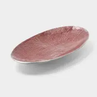 Блюдо, 33&times;8&times;4.2 см, алюминий, бордовое