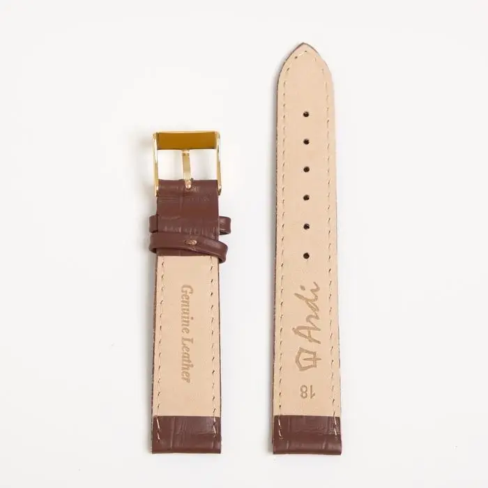 Ремешок для часов, мужской, 18 мм, запряжник 75 мм, горт 115 мм, натуральная кожа Ремешок для часов, мужской, 18 мм, запряжник 75 мм, горт 115 мм, натуральная кожа