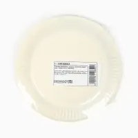 Тарелка одноразовая бумажная «Счастья, веселья, удачи», белая, 18 см