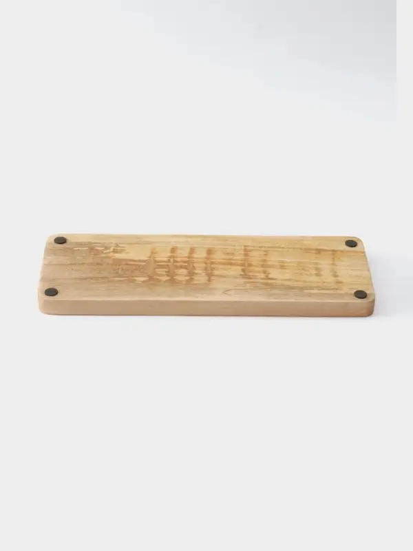 Блюдо прямоугольное &laquo;Оттенки сирени&raquo;, 41&times;15 см, дерево манго