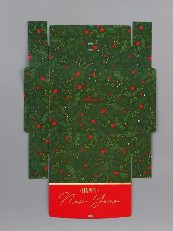 Коробка подарочная новогодняя складная &laquo;С Новым годом&raquo;, 31&times;24.5&times;8 см