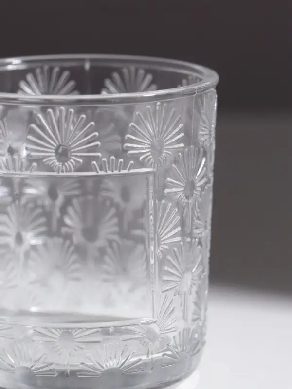Стакан для свечей стеклянный &laquo;Цветочки&raquo;, 200 мл, 7.5&times;7.5&times;8.2 см