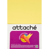 Бумага цветная Attache (А4,160г,&nbsp;желтый интенсив) 250л/уп