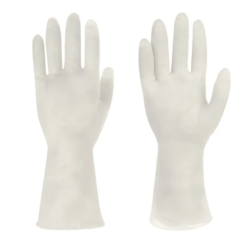 Перчатки хозяйственные ультра-прочные, тм VETTA, ПВХ, 55 гр, размер M, цвет белый, поливинилхлорид