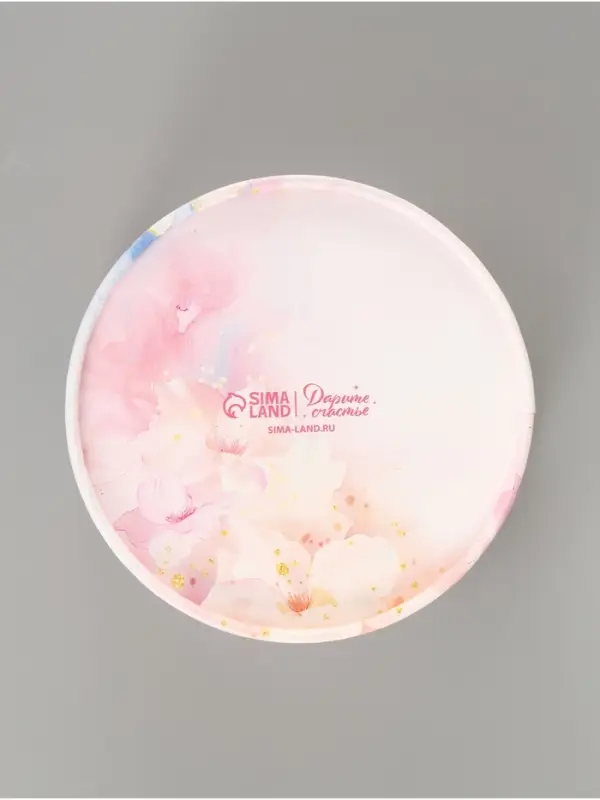 Коробка подарочная тубус с окном &laquo;Бабочки&raquo;, 12&times;12&times;5 см