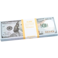 Деньги сувенирные Забавная Пачка 100 долларов, 89449