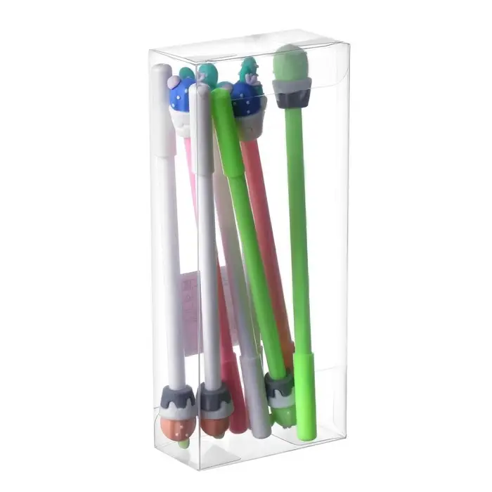 Ручка-прикол Calligrata "Кактус", гелевая, МИКС