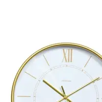 Часы настенные интерьерные &laquo;Эдит&raquo;, d=30.5 см, золотистые