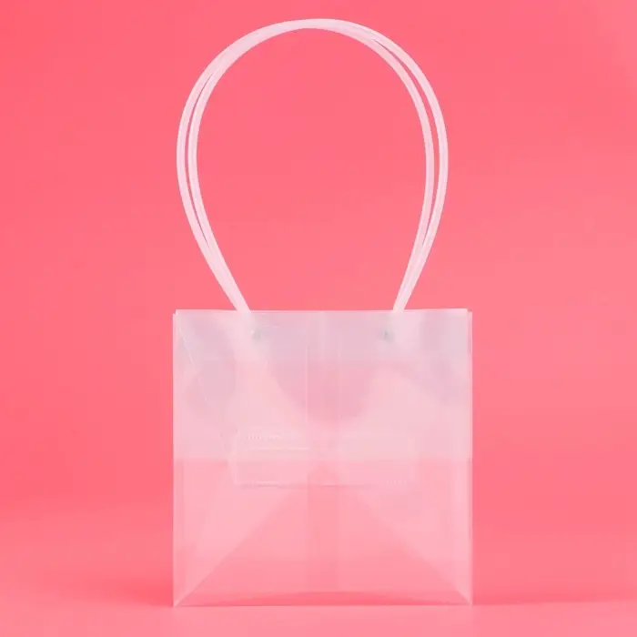 Пакет подарочный с квадратным дном, прозрачный ПП, 18&times;18&times;18 см