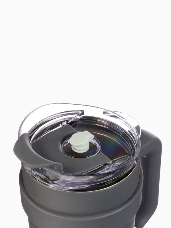 Термокружка с трубочкой 900 мл, сохраняет тепло 6 ч