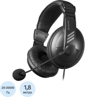 Гарнитура Defender Gryphon 750U USB, черный, 1.8м кабель
