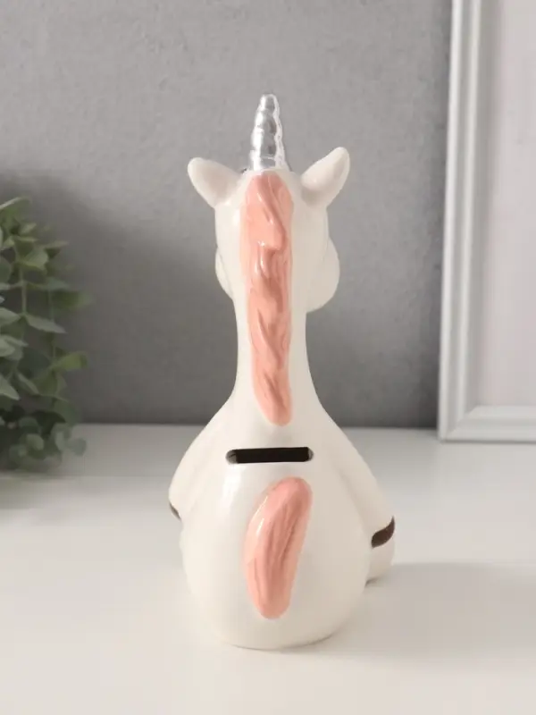 Копилка для денег &laquo;Единорожек-пучеглаз&raquo;, керамика, 9&times;10.9&times;20.3 см