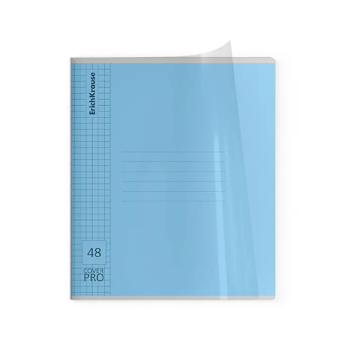 Тетрадь 48л кл ErichKrause Классика CoverPrо glossy, глянц.пласт.обложка, микс
