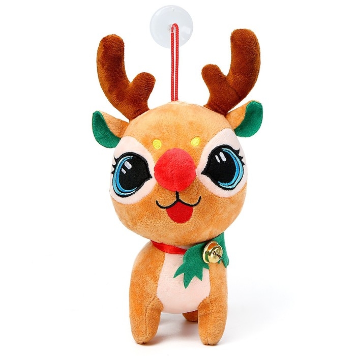 Мягкая игрушка «Оленёнок», 17 см, цвет коричневый Мягкая игрушка «Оленёнок», 17 см, цвет коричневый