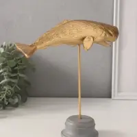 Фигурка &laquo;Золотой кашалот&raquo;, полистоун, 21.5&times;8&times;24 см