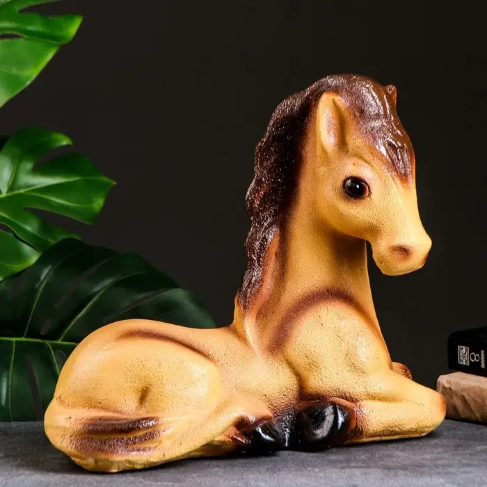 Копилка "Лошадь лежа" большая 34х39х21 см