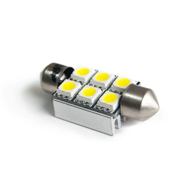 C008A Т11/белый/ (SV8,5/8) 36mm 6x5050 SMD CANBUS, блистер 2 шт.