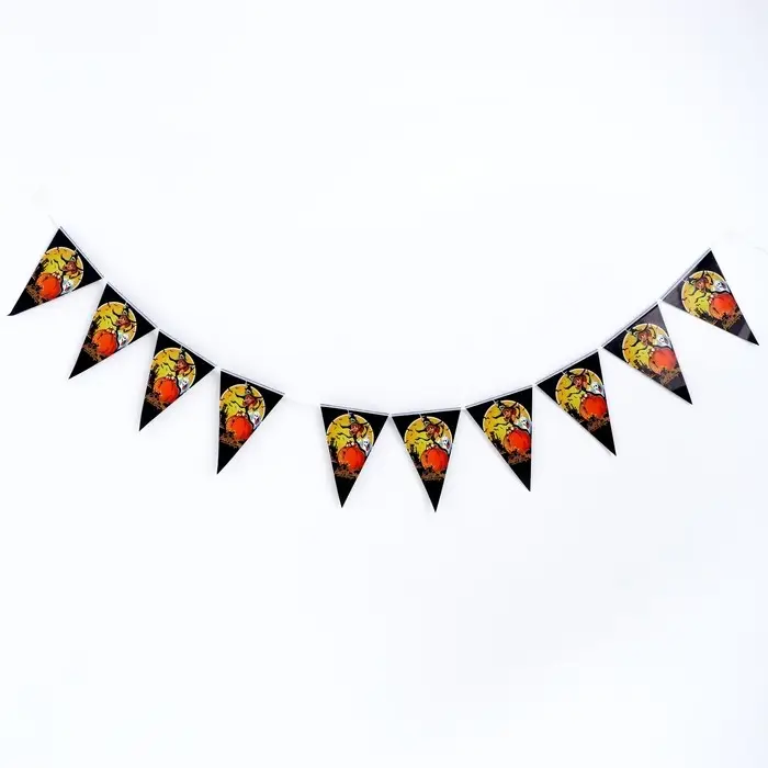 Гирлянда «Хэллоуин» 10 флажков Гирлянда «Хэллоуин» 10 флажков