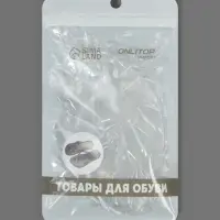 Полустельки для обуви, с протектором, с разделителем, силиконовые, 9.4&times;6.4 см, пара, прозрачные