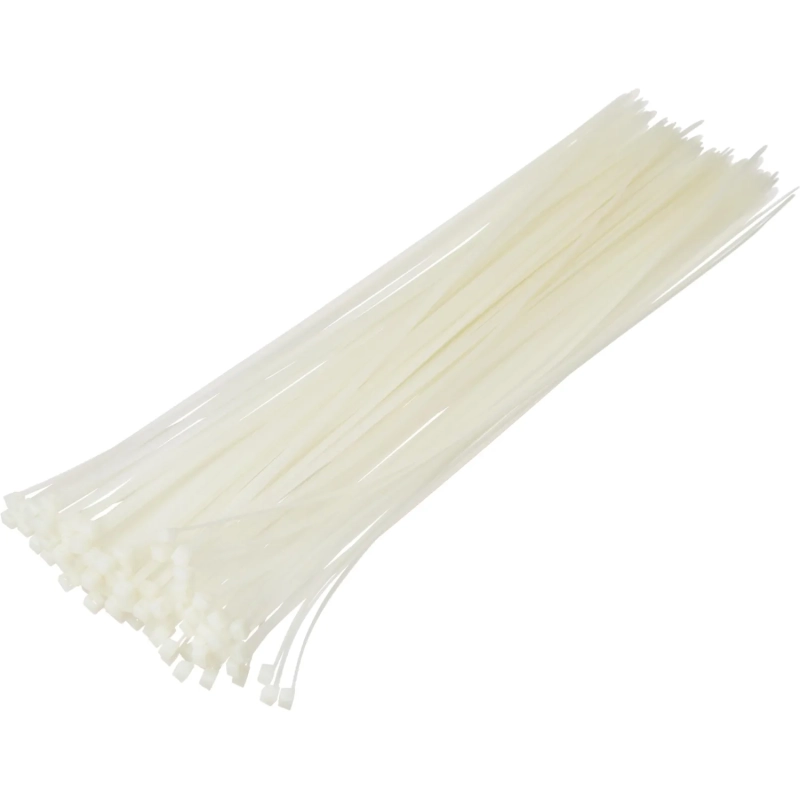 Хомут стяжка нейлоновая Topfort 5х400 (4,8х400 мм) белый 100 шт/уп