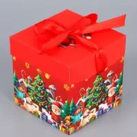 Коробка Самосборная "Снежинка" 15х15х15 см 10724295