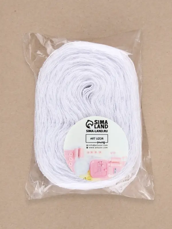 Кружево капроновое, 15 мм, 10&plusmn;1 м, белое №1