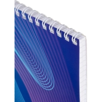 Блокнот А5,60л,клетка,метал.гребень,цв.обложка,Forma,в ассорт