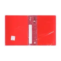 Папка с 100 вкладышами А4, 700 мкм, Calligrata, карман на корешке, красная