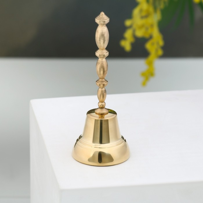 Колокольчик Валдайский  Колокольчик Валдайский "Позвонок №4", полированный, с длинной ручкой, d=48 мм