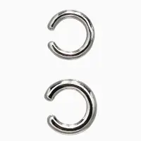 Серьги «Каффы» набор 2 шт., бублики, цвет серебро Серьги «Каффы» набор 2 шт., бублики, цвет серебро