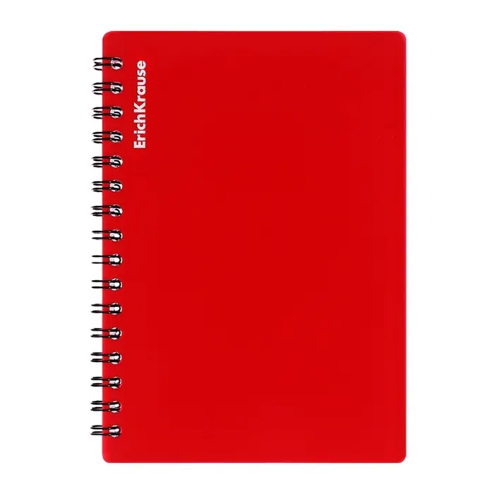 Тетрадь на спирали ErichKrause. Classic А6, 60 листов, в клетку, пластиковая обложка, блок офсет, МИКС