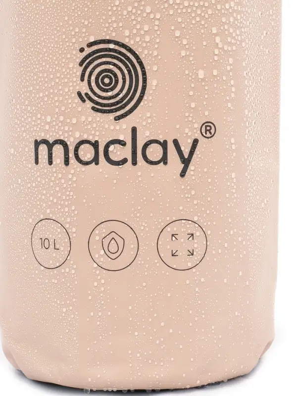 Гермомешок туристический maclay, 10 л, 500D, с лямкой, бежевый