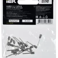 Наконечник НШВИ 0,75-12 серый (20шт/упак) IEK