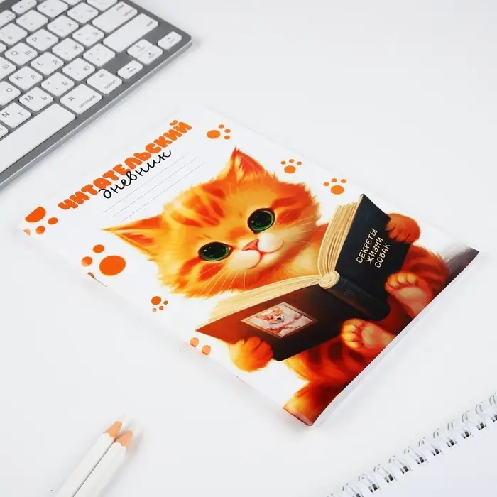 Читательский дневник А5, 48 л «Котик» Читательский дневник А5, 48 л «Котик»
