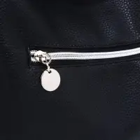 Сумка - мешок женская на молнии, 24&times;9&times;24 см, чёрная