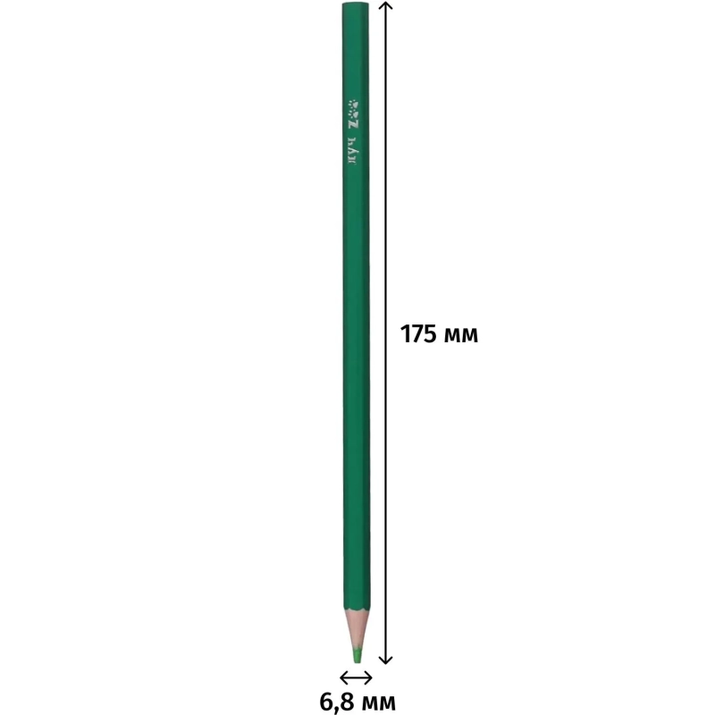 Карандаши цветные Луч  ZOO шестигранные пластиковые 36 цв/наб 31С 1998-08