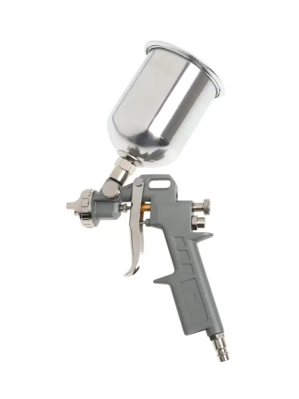 Краскораспылитель пневматический ТУНДРА, до 4 бар, сопло 1.5 мм, верхний бачок 0.6 л